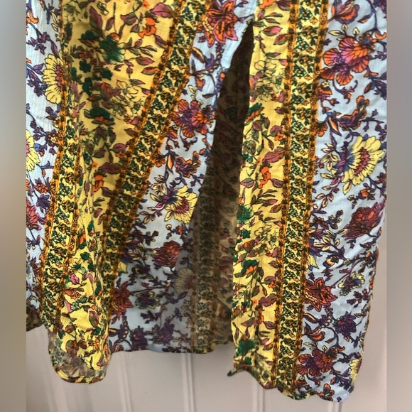 Easel Boho Cottagecore Floral Off-Shoulder Maxi Dress Size L - Picture 9 of 12